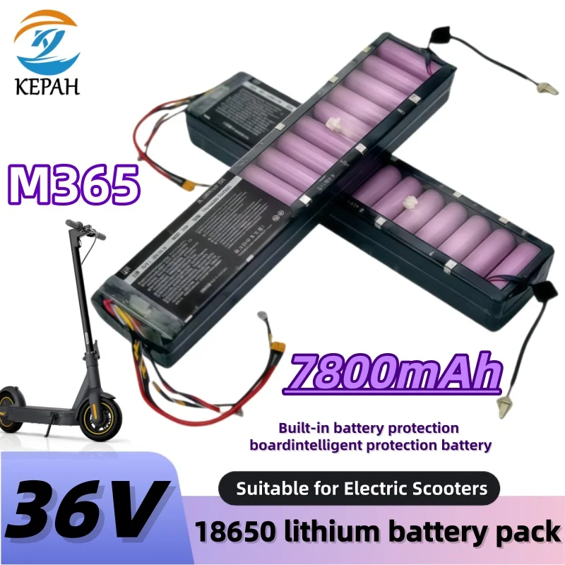 36V 18650 Li-ion Battery Pack｜7800mAh High Capacity for M365 Electric Scooter