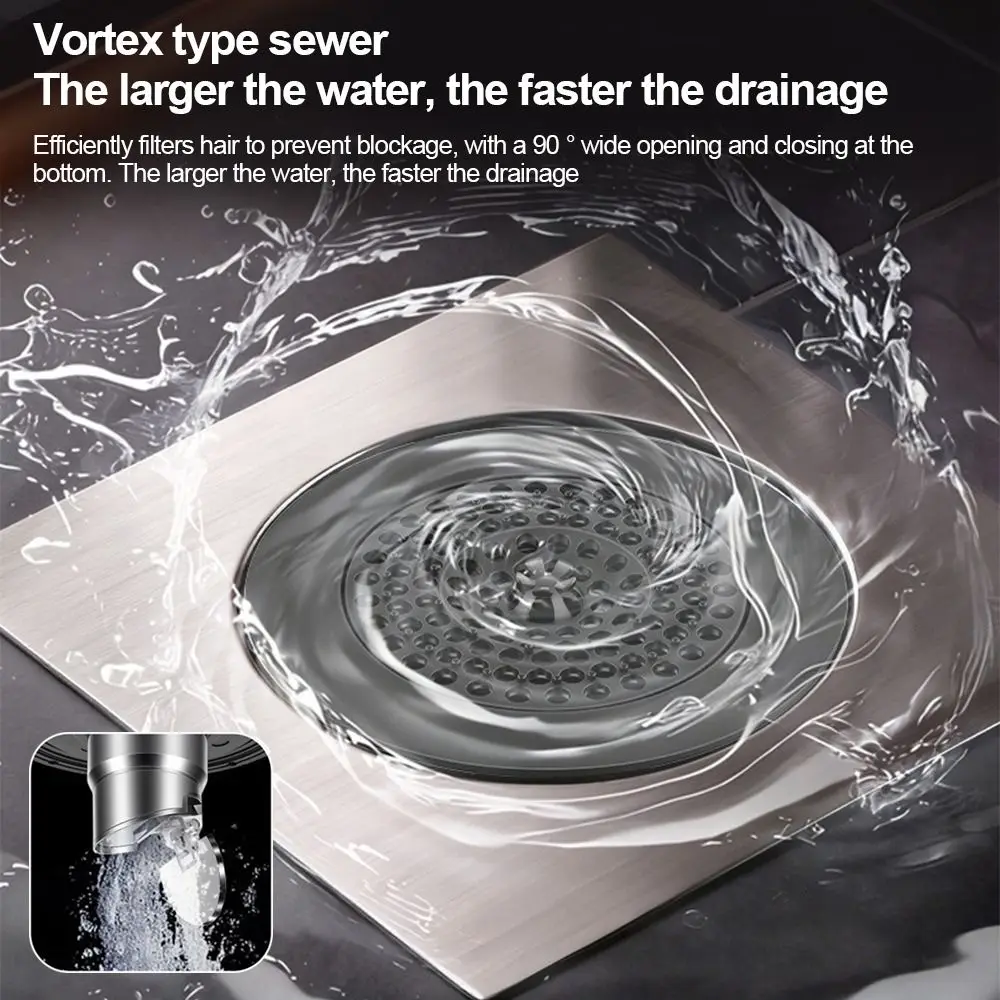 

Portable Anti-odor Floor Drain Anti-insect Fast Drainage Shower Floor Strainer Sewer Drain Protector Shower
