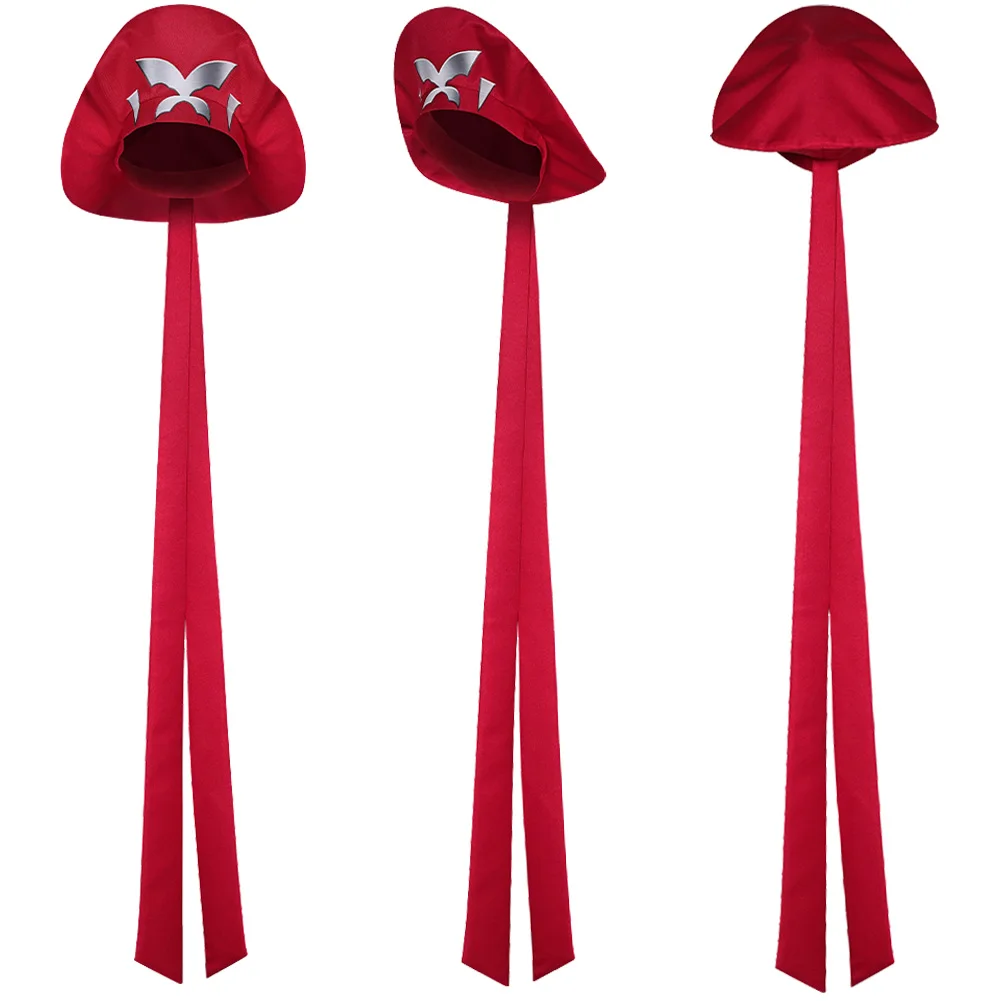 Betsy Braddock Cospaly Fantasy Psylocke Red Hat Game Rival Roleplay Costume Hallowmas Party Uniform Carnival Role Play Props