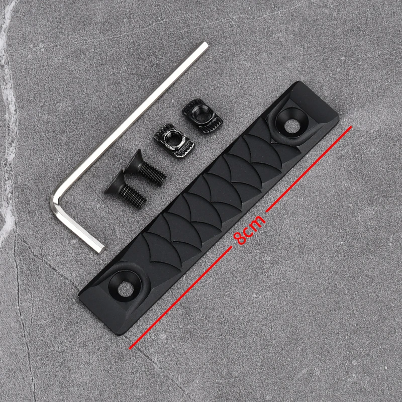 Tactische Aluminium CNC Rail Cover 8/12 CM MLOK KEYMOD voor AR15 HK416 M4 M16 AK47 Voorbuis Anti-Slip Bescherming Picatinny Rail
