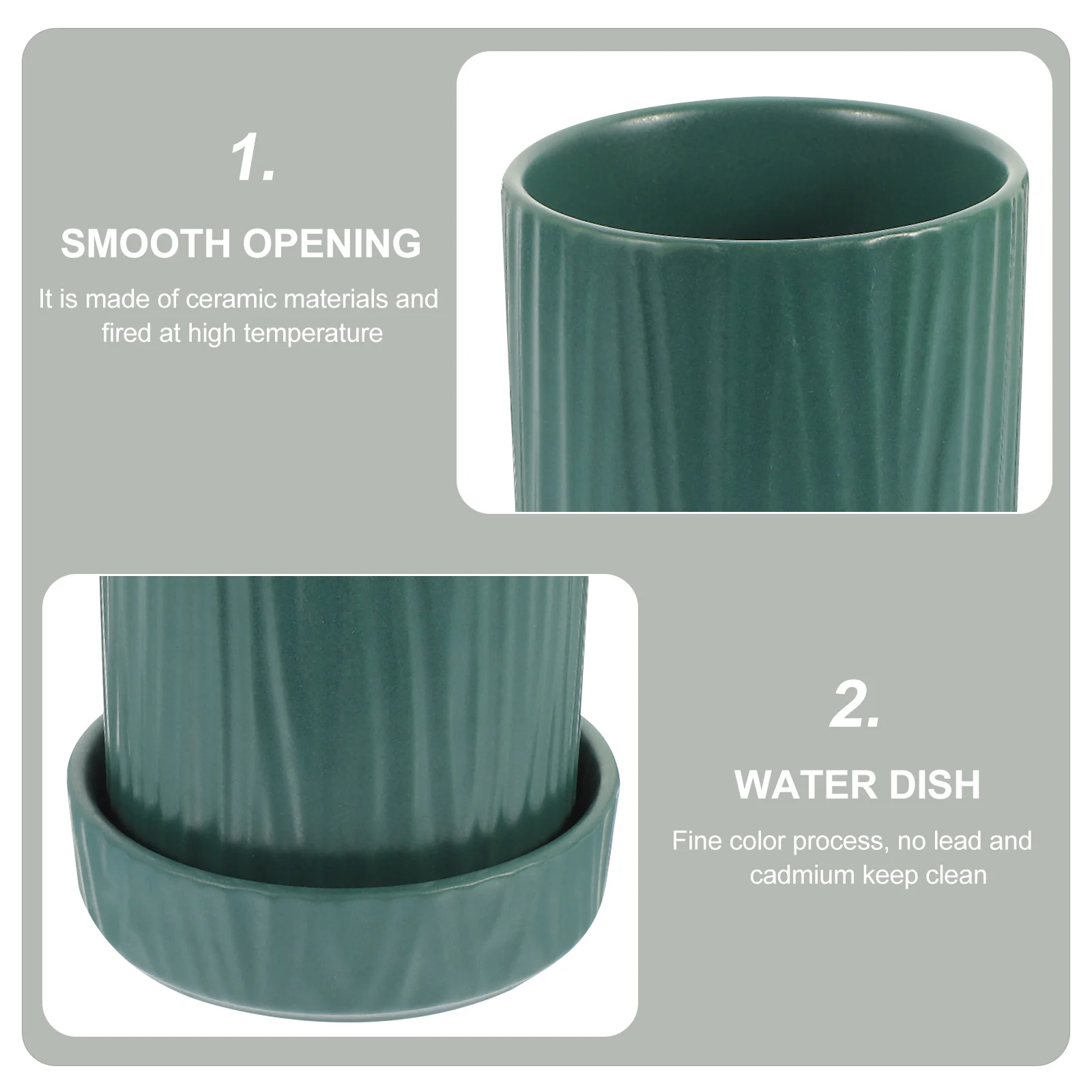 

Ceramic Utensil Holder Kitchen Countertop Chopstick Spoon Cutlery Storage Drain Holder Pot Desktop Organizer Kitchen Decor