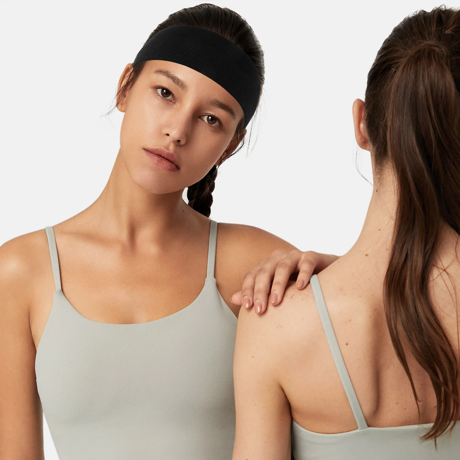 

Sports Headband Sweatband Unisex Elastic Running Cycling Yoga Workout Sweat Absorbing Fitness Headband Exercise Headwrap