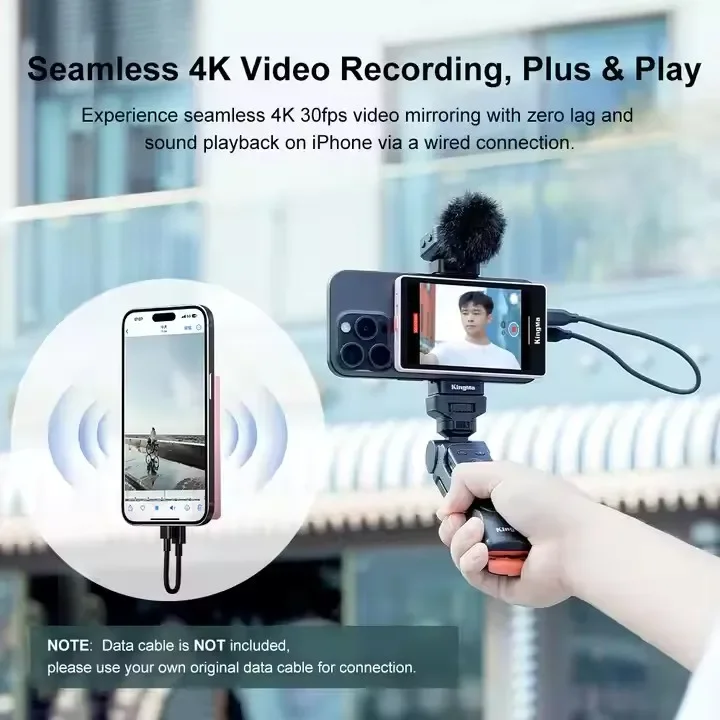 Big LCD Display Vlog Selfie Monitor Screen Magnetic Phone Vlog Selfie Monitor Screen for IPhone