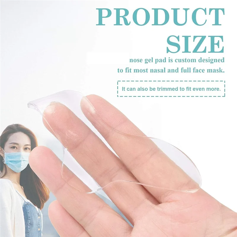 HLZS-10 Pack TOMOON CPAP Nose Pads For Most CP-AP Masks, Customized Size CP-AP Accessories To Prevent Air Leaks