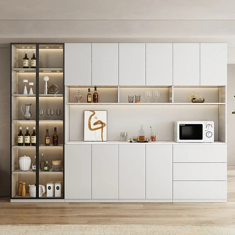 Glass Simplicity Wine Cabinets Modern Storage Wall Home Wine Cabinets Display Luxury Drank Kast European Furniture QF50JG