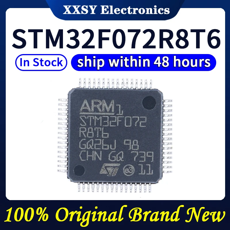 STM32F072C8T6 STM32F072CBT6 STM32F072CBU6 STM32F072RBT6 STM32F072R8T6 STM32F072C8U6 Wysokiej jakości 100% Oryginalny Nowy