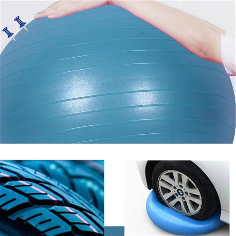 Sports Yoga Balls Pilates Fitness Ball Gym Balance Exercise Pilates Workout Home Training Massage Explosion-proof Ball 45cm