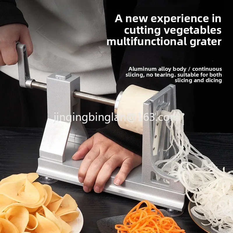 Thousand silk potato machine supplied by the manufacturer, vegetable cutting, shredded radish, commercial tools with 4 blades