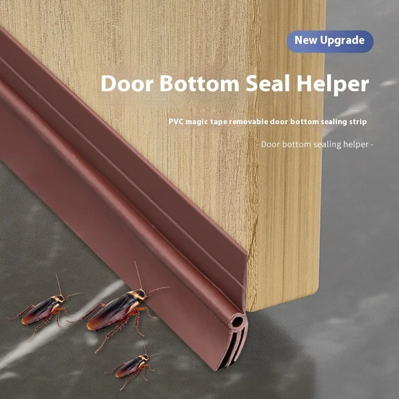 1Pc 93cm PVC Door Bottom Sealing Strip Removable Waterproof and Wear-resistant Wind and Dust Proof Door Gap Weather Strip