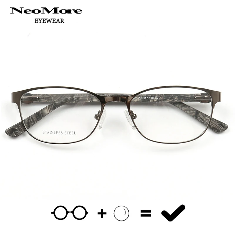 

Elegant Fashion Optical Metal Glasses Women Myopia Anti Blue Light Presbyopia Eyewear Medical Prescription Glasses