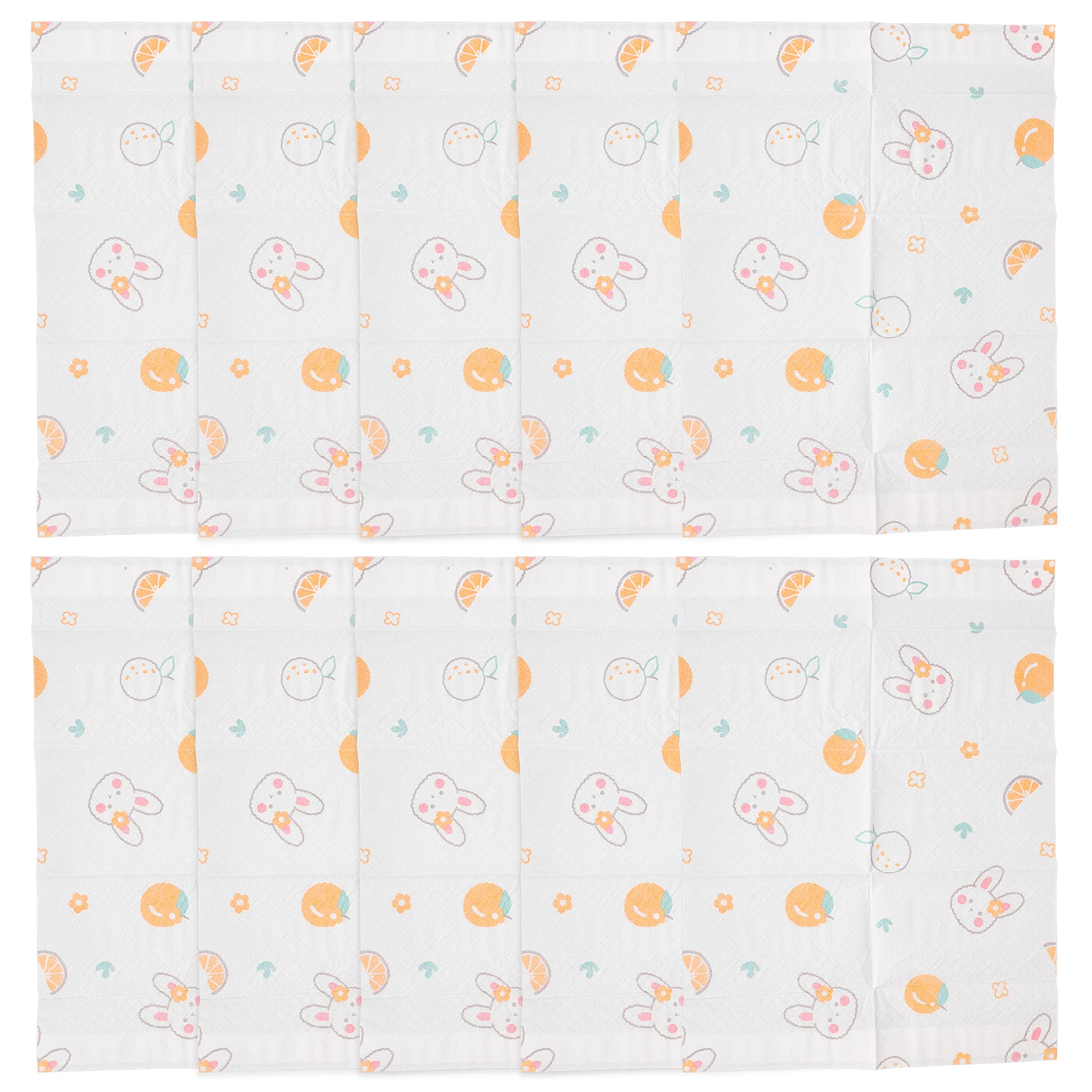 

10pcs Oil-proof Table Mat Baby Placemats Travel Dining Toddler Place Mats Disposable Child Table Protection Foldable