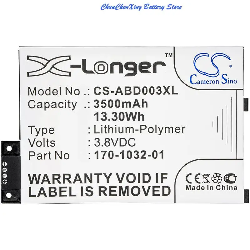 OrangeYu 3.8V 3500mAh E-book, E-reader Battery S11GTSF01A 170-1032-01 for Amazo n Kindle 3 , 3 Wi-fi,  3G , Graphite , III