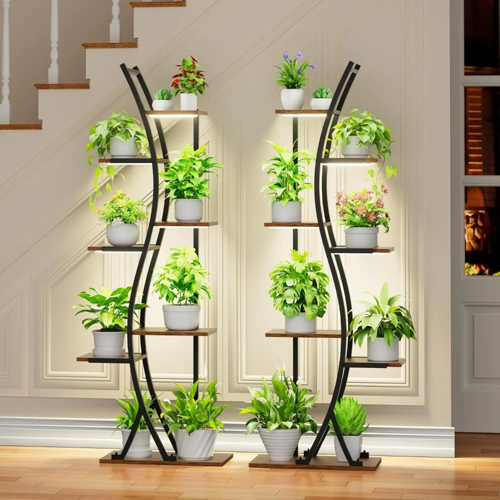 Tall Plant Stand Indoor with Grow Light, 62