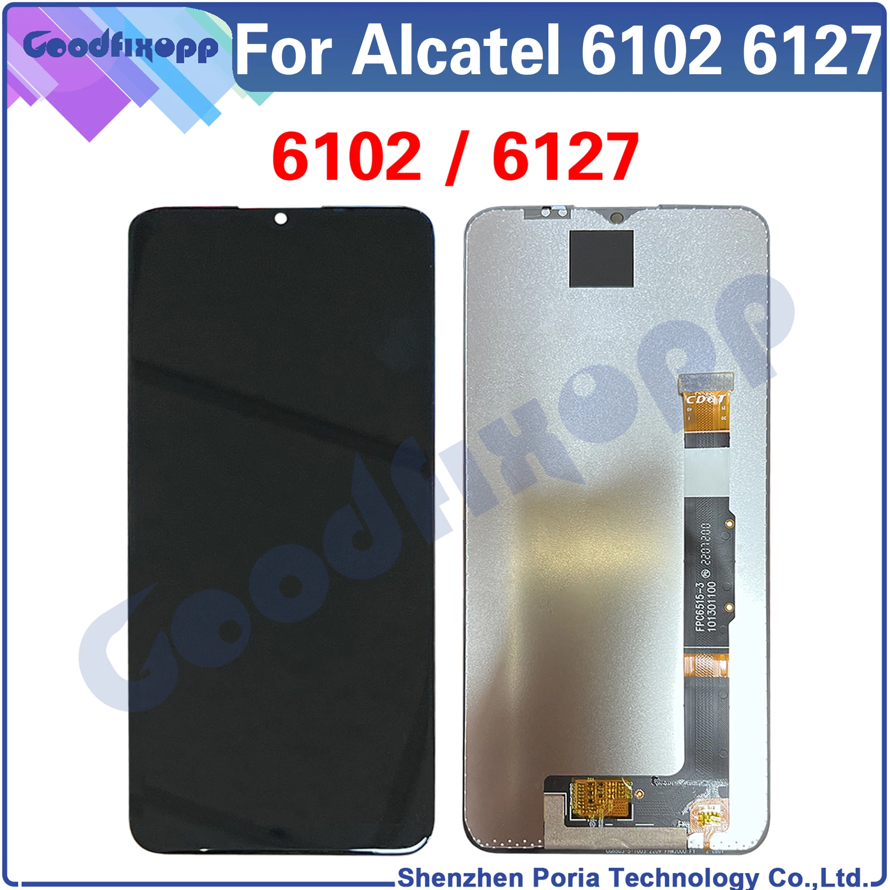 

For Alcatel 6102 6127 LCD Display Touch Screen Digitizer Assembly Replacement