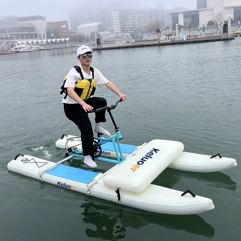 Water Single Cycling Attractions Sightseeing Floating Water Cycling Sports Fitness Bikes