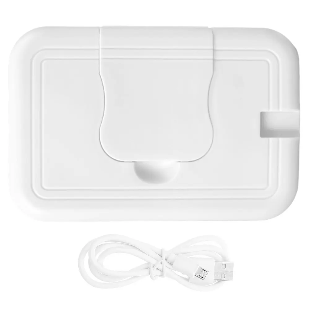 Portable Baby Wipe Warmer with 24H Constant Temperature – Cloth & Disposable Wipes Heater, ABS + Aluminum Alloy