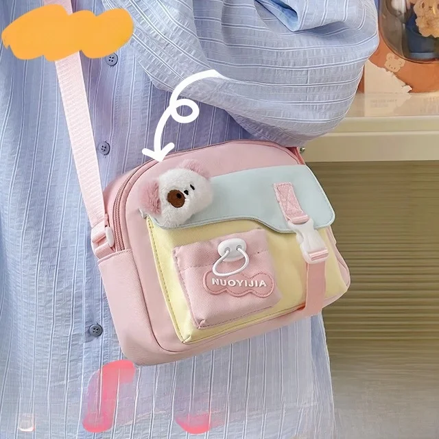 

Children's Crossbody Bag 2026 Model Girls Outdoor Cute Student oulder Bag Lightweight Canvas Easy to Clean Waterproof
