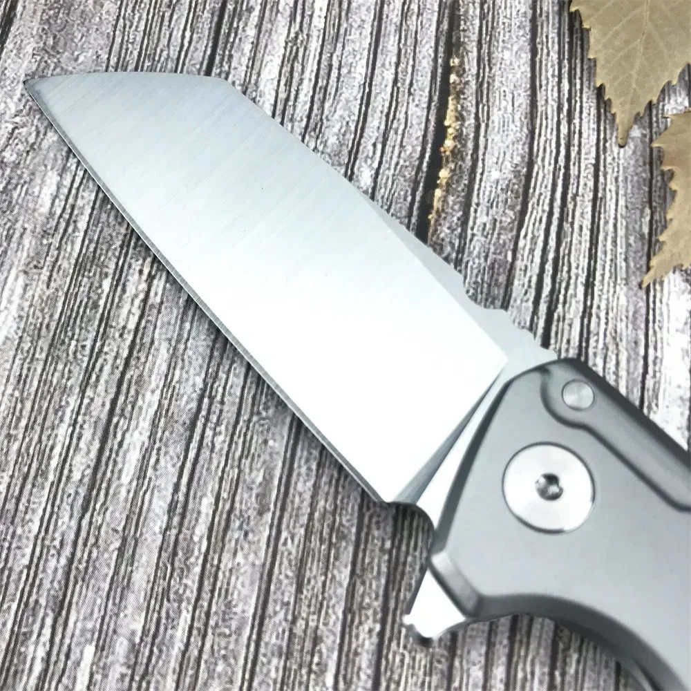 PocketHigh Quality All Steel CNC Ball Bearing Folding Knife D2 Tanto Blade EDC Knives Outdoor Camping Hunting Tool Gift Box