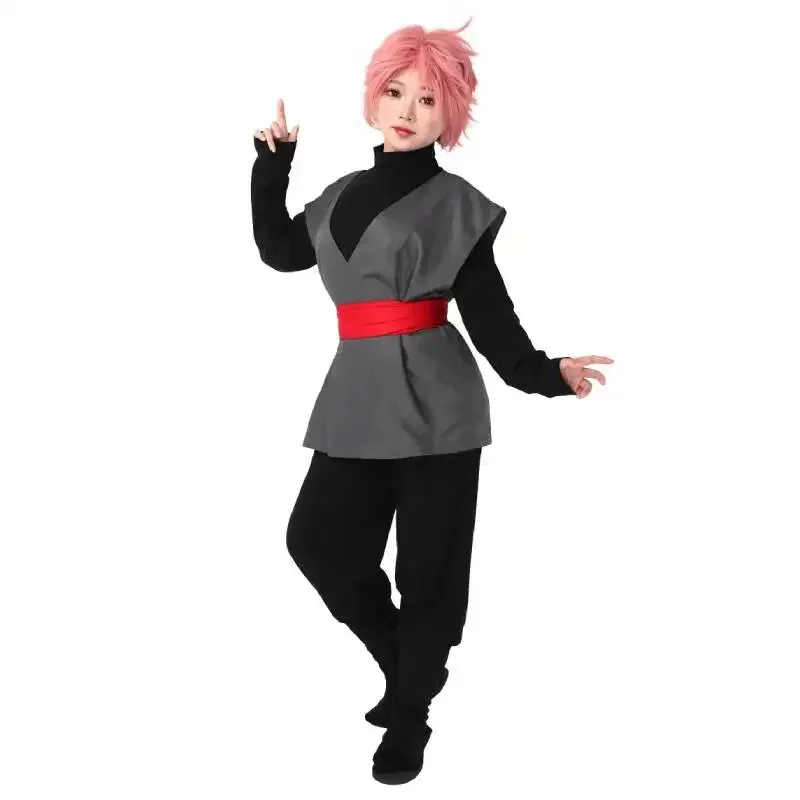 

25COSWENAM-Super Goku Noir Косплей Костюм для мужчин, одежда для выступлений на сцене, карнавал на Хэллоуин, аниме