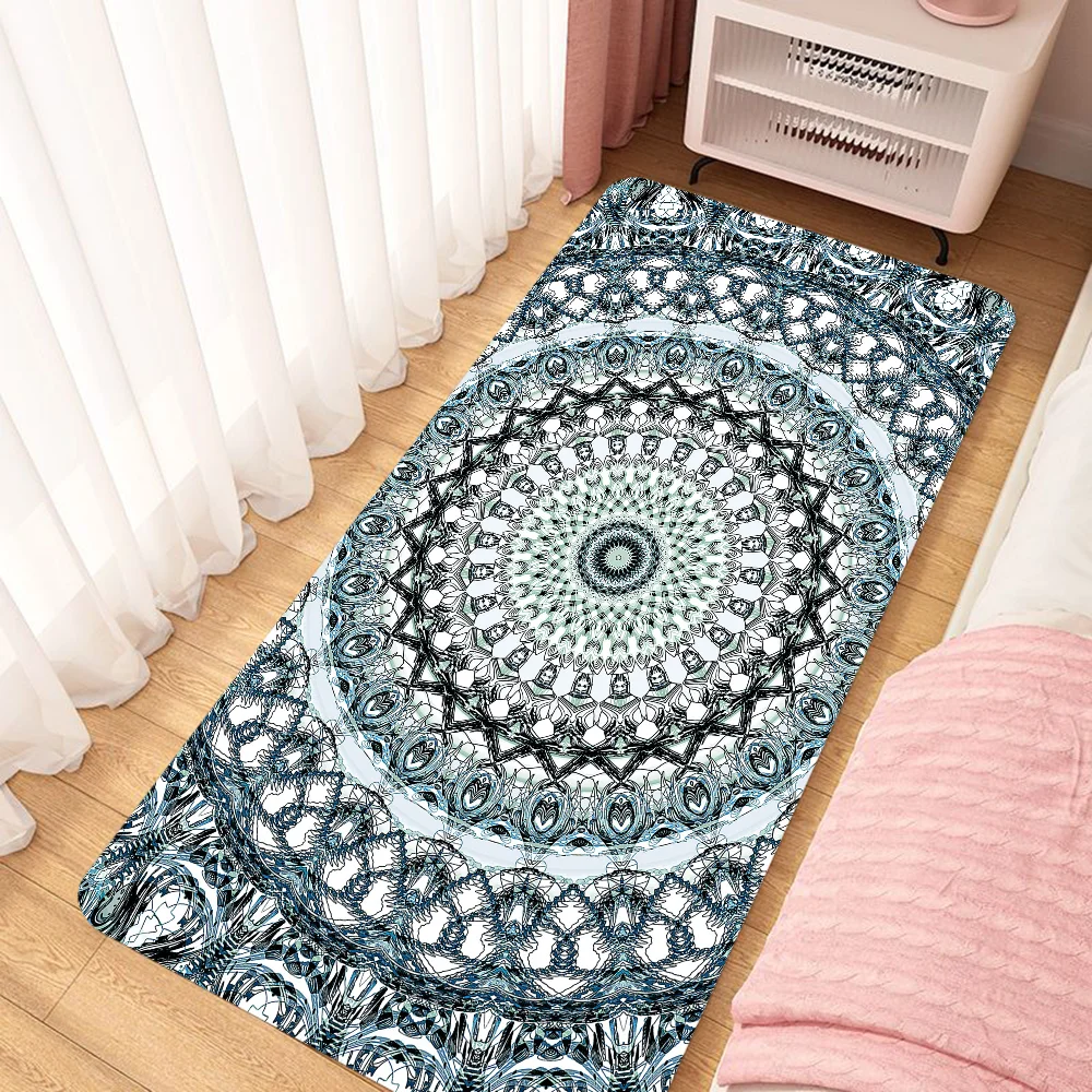 Mandala Carpets Room Decorating Items Floor Mat for Kitchen Carpet for Bathroom Customized Things to the House Bedroom Mats Home