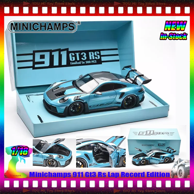 

Minichamps масштаб 1:18 911 GT3 RS Lap Record Edition литая модель автомобиля сплав моделирование миниатюрные игрушки на заказ подарки для детей
