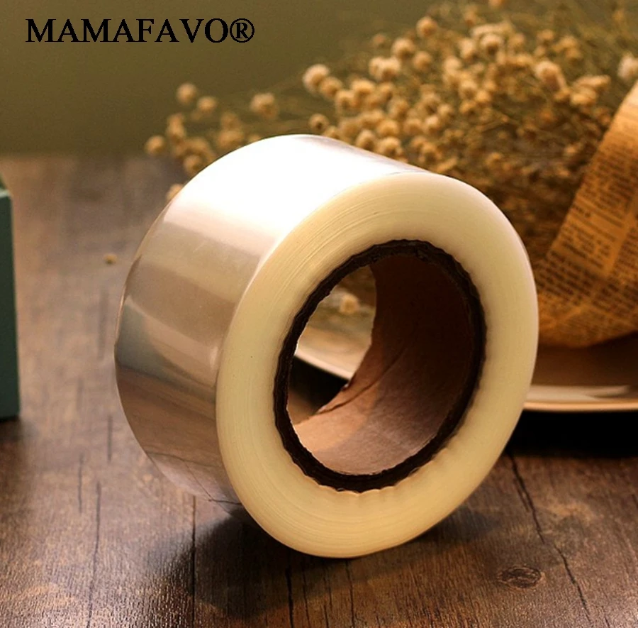 200 Meters DIY Cake Tools Collar Chocolate Mousse Transparent Surrounding Edge Decorating Acetate Sheet Baking Clear Roll F005