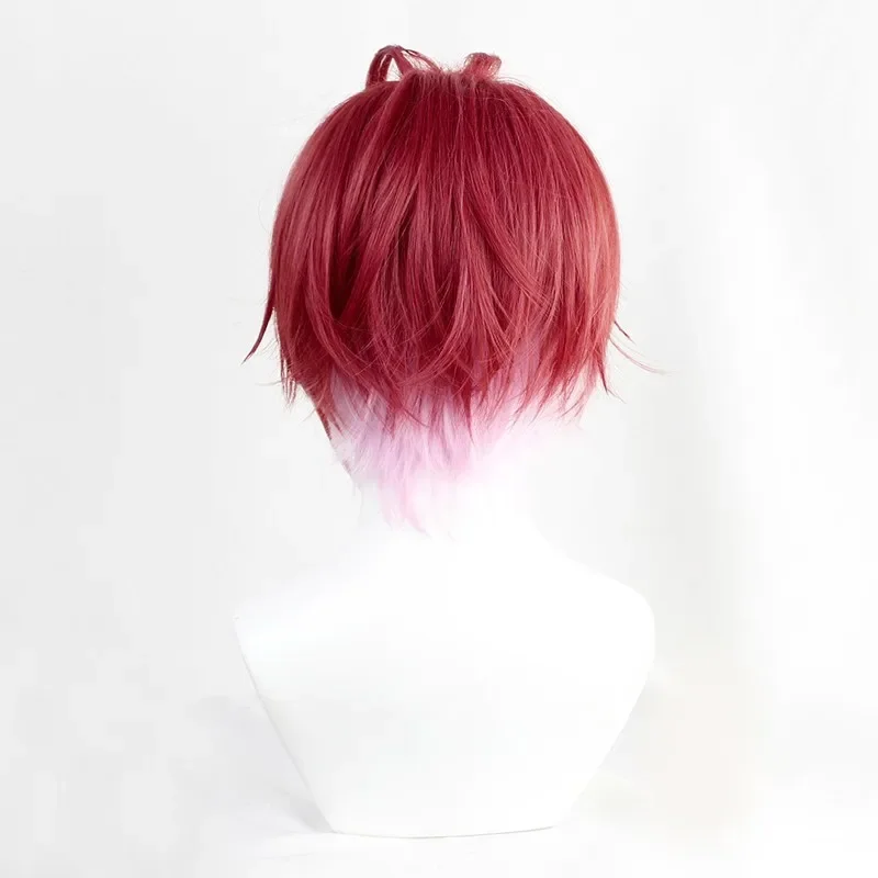 Twisted Wonderland Riddle Rosehearts Cosplay Wig Anime Game Roleplay Party Costume Prop Synthetic Hair Heat Resistant Fiber