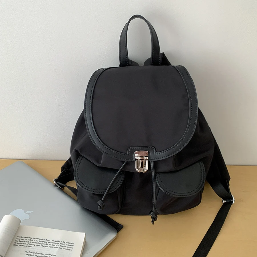 حقيبة ظهر كورية متعددة الجيوب من النايلون للنساء، حقيبة ظهر جديدة مقاومة للماء للترفيه، حقيبة مدرسية للسفر والرياضة في الهواء الطلق mochila