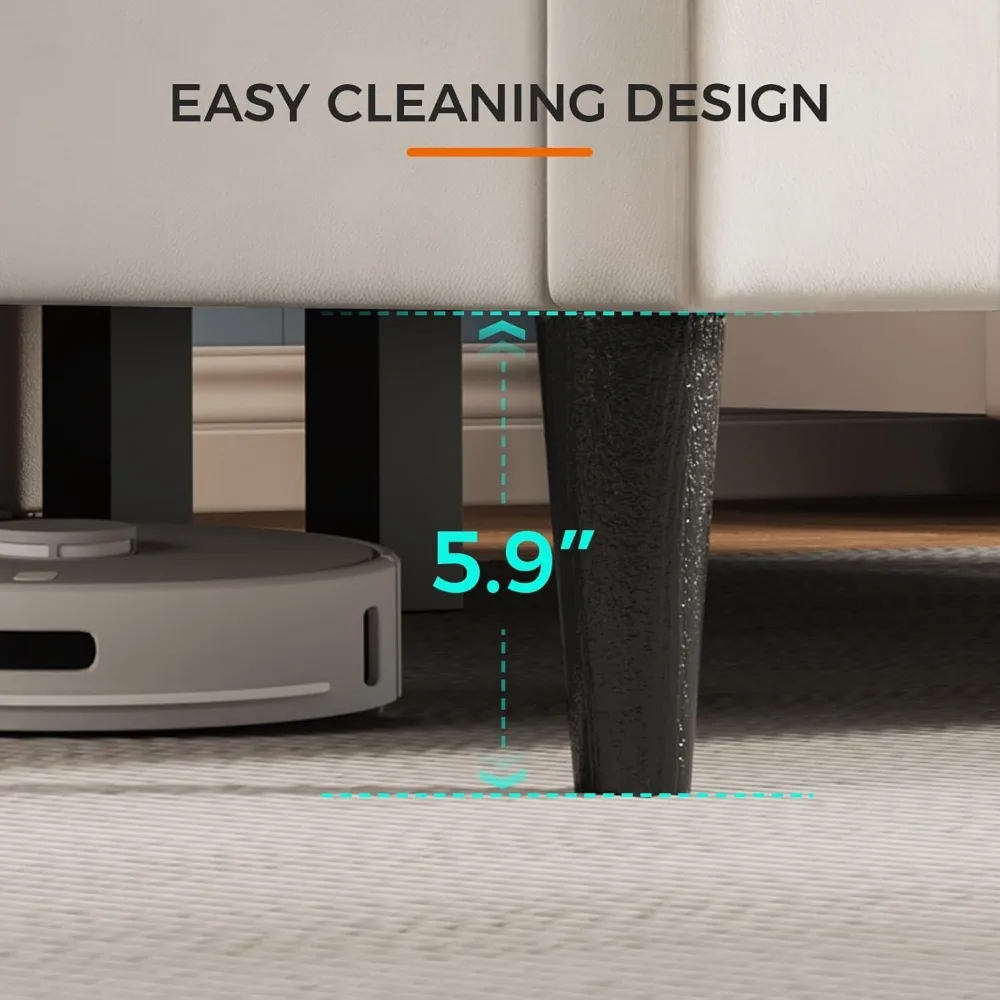 إطار سرير بمنصة كوين مغطاة بالمخمل مع لوح رأسي ودعم شرائح خشبية وأساس مرتبة صامتة