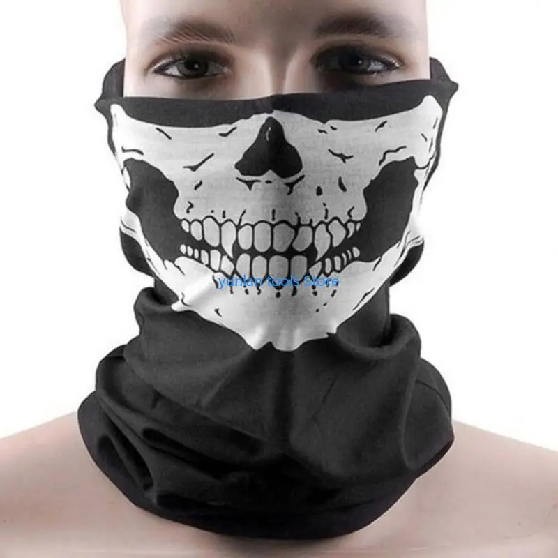 

50LB Halloween Skeleton Gloves and Skull Face Mask Set Birthday Props