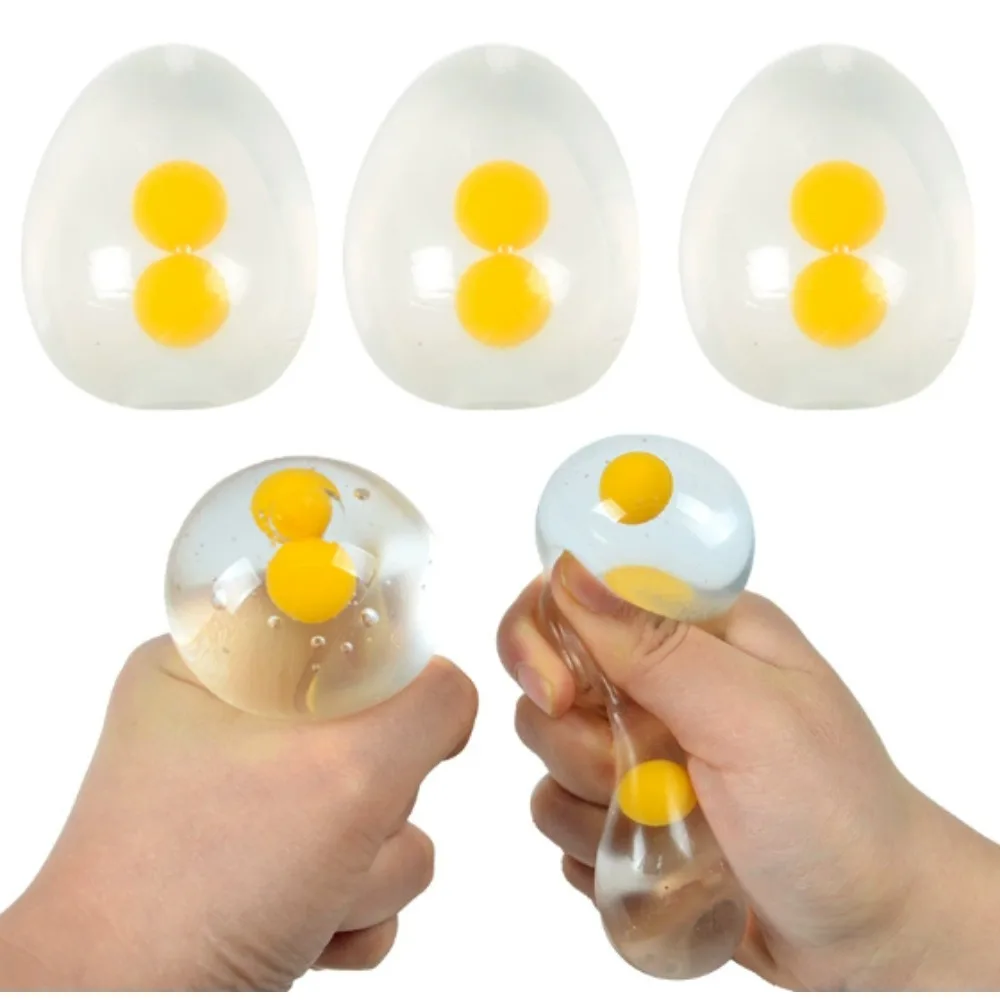 Squishy Egg Stress Relief Toys - Stretchy Squeeze Fidget Toys for Kids Adults, Anti-Anxiety Sensory Party Favors Easter Gifts