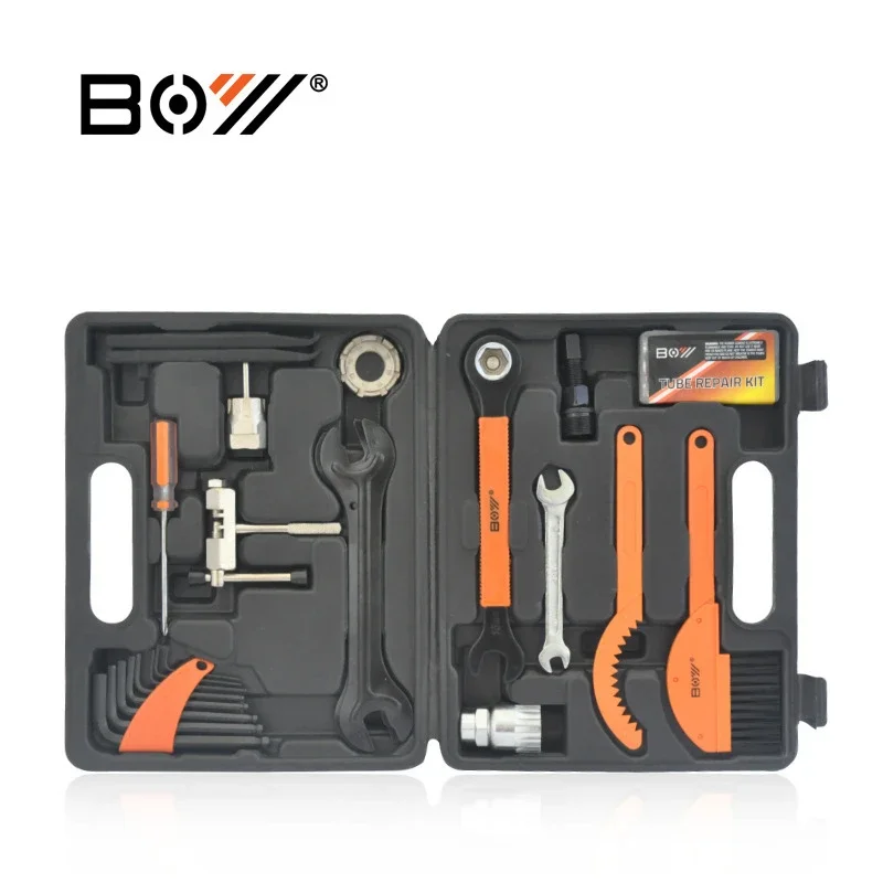 

BOY 8010F Mountain Bike Multifunctional Tool Kit 31 Pcs Repair Disassembly Tools EIEIO Bicycle Maintenance Kits