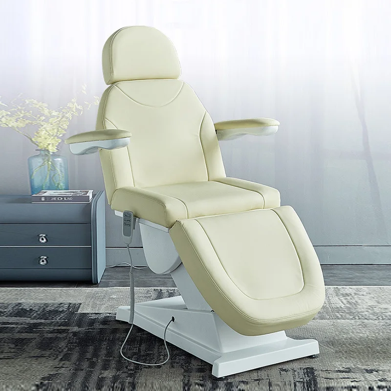 Modern Adjustable Shop Spa Treatment Electric Massage Multi-function Spa Adjustable Table Facial Cosmetic Beauty Bed