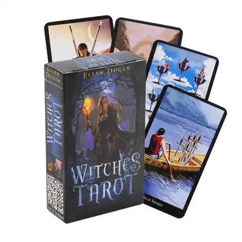 Witches Tarot Divination Board Game English Version Beginners Fortune Family Party Funny Table Game 78PCS Hot Selling