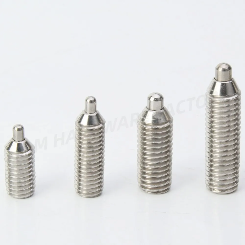 

VCN518 M4/M5/M6/M8/M10/M/12 Threaded Spring loaded Nose Plungers Stainless Steel Pins Spring Plungers