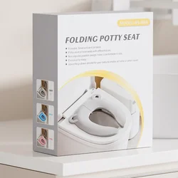 Asiento orinal plegable cómodo de viaje para bebé con dibujos