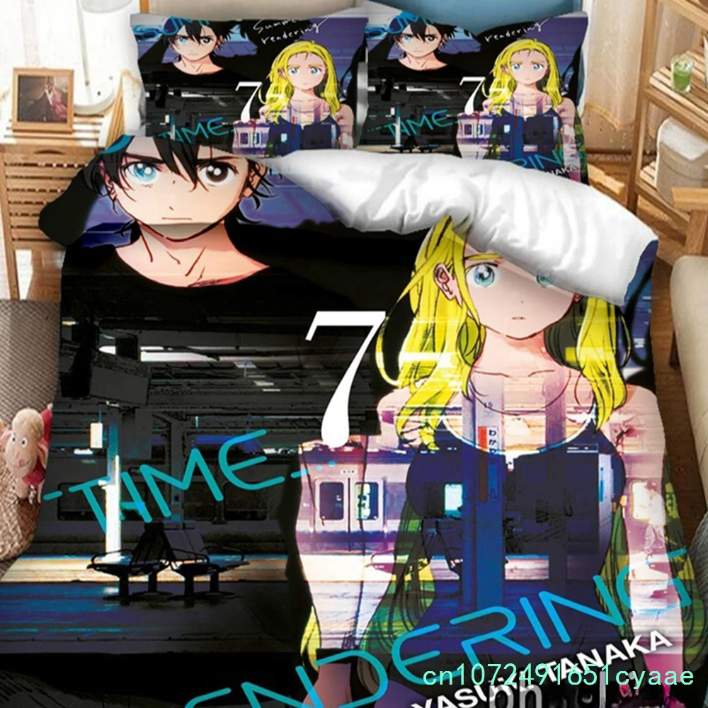 Fashion 3D Print Anime Summer Time Rendering  Bedding Set Duvet Covers Pillowcases 2/3 Piece Comforter Bedding Sets Bedclothes