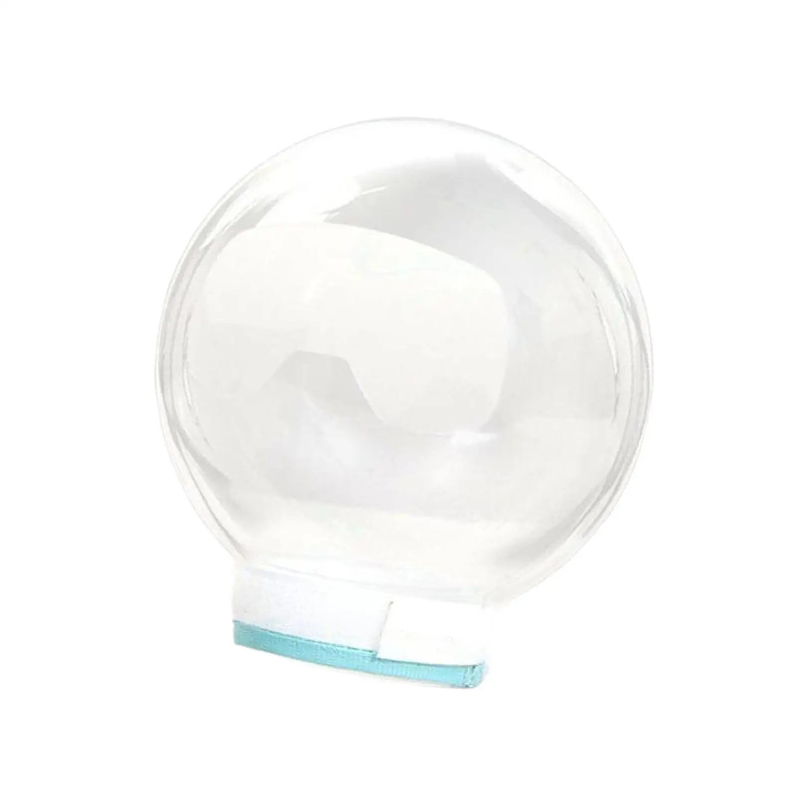 Breathable Cat Muzzle Transparent PVC Hood Comfort Fit with Sticky Closure for Grooming and Hygiene