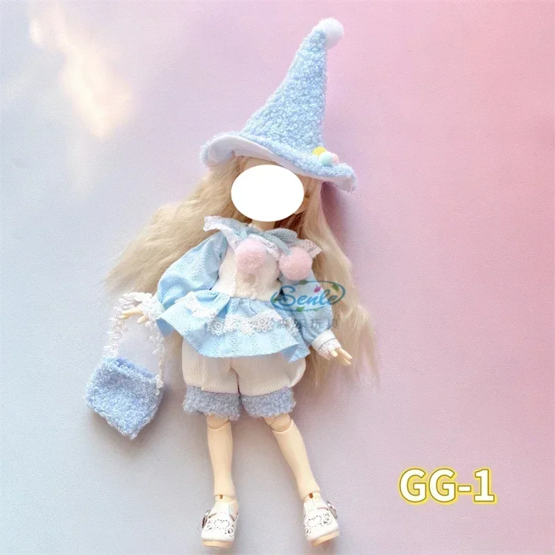 30cm Fat Doll\'s Clothes 1/6 BJD Doll Dress Winter Set Girl DIY Dressing Toy Accessories Gift