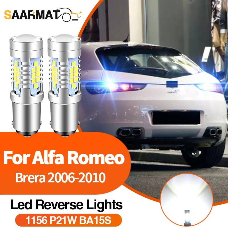 2x 30SMD LED Reverse Backup Light Lamp for Alfa-Romeo Brera 2006-2010 2007 Backup Lamp 1156 BA15S P21W 7506 Bulb Car Accessories