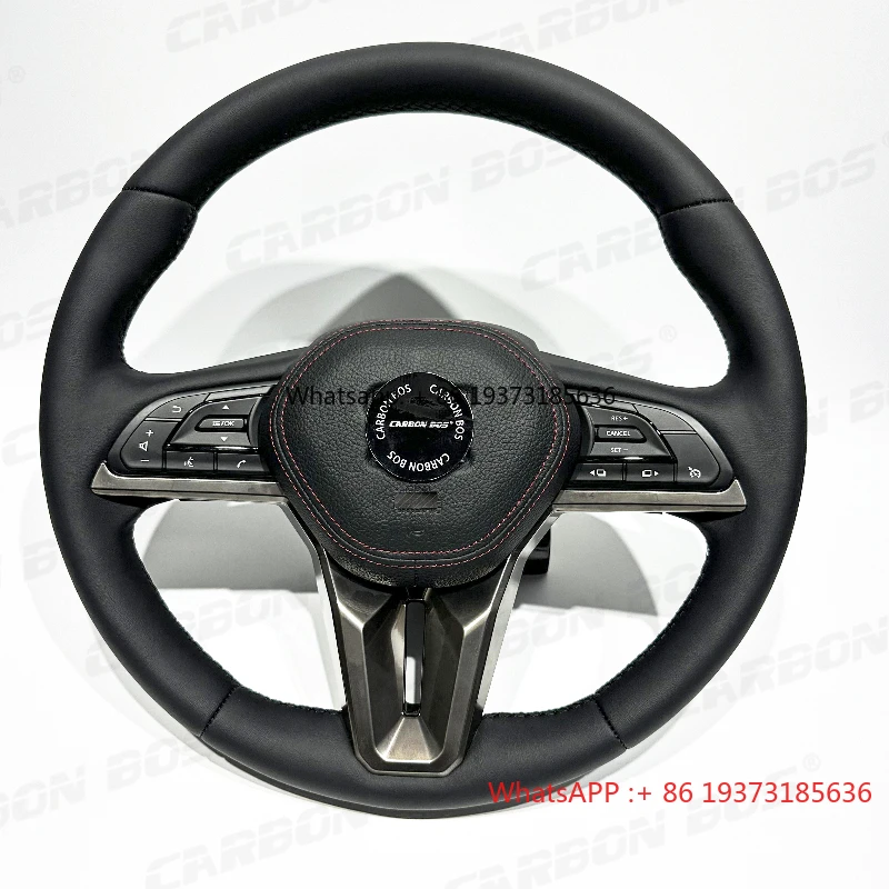 Old Car Upgrade New Leather Steering Wheel Suitable for Nissan GTR R35 R34 Steering Wheel No Need to Modify Plug and Play
