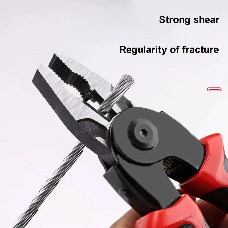 Multifunctional 5 In 1 Pliers Steel Wire Pliers Wire Stripping Pliers Interchangeable Head Tool Special For Electricians