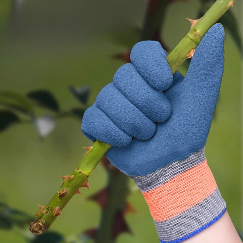 Gardening Gloves Stab-proof Waterproof Rose Anti-tie and Wear-resistant Picking Chestnut Florist Garden Planting Flower Gardener