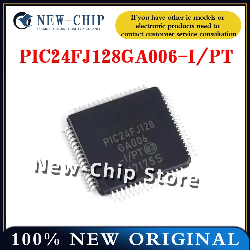 

2PCS-50PCS/LOT PIC24FJ128GA006-I/PT QFP-64 New Original