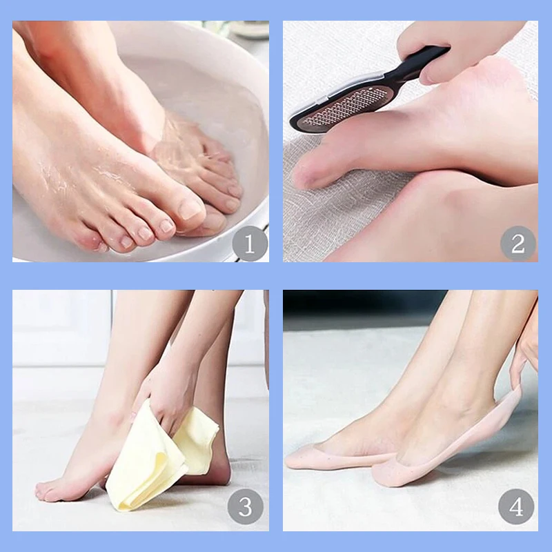Grattoir à pied en acier inoxydable, dissolvant de callosités, grattoir à main et à pied, outils de pédicure, élimine les peaux mortes pour les talons, outil de soins des pieds