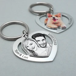 Custom Photo Keychain Customize Keychains Picture Keyring Personalized Photo Gift Memorial Gifts For A Lost Loved Memorial Gift