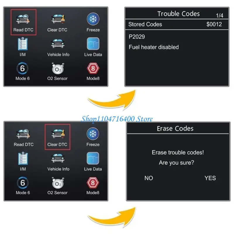 y1gd OBD2 Scanner, Live Data Streamers, Battery Tester, Resets Check Engine Light/Brake Light Car Diagnostic Tool