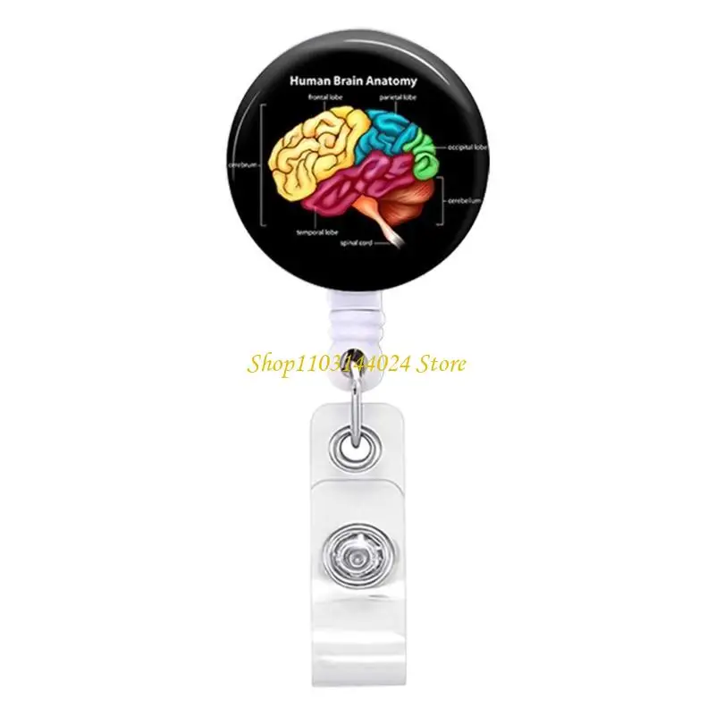 N5KE Stretchable Badge Reels Medical Worker Doctor Nurse Work Chest Pocket Card Holder Holder Badge Accessories