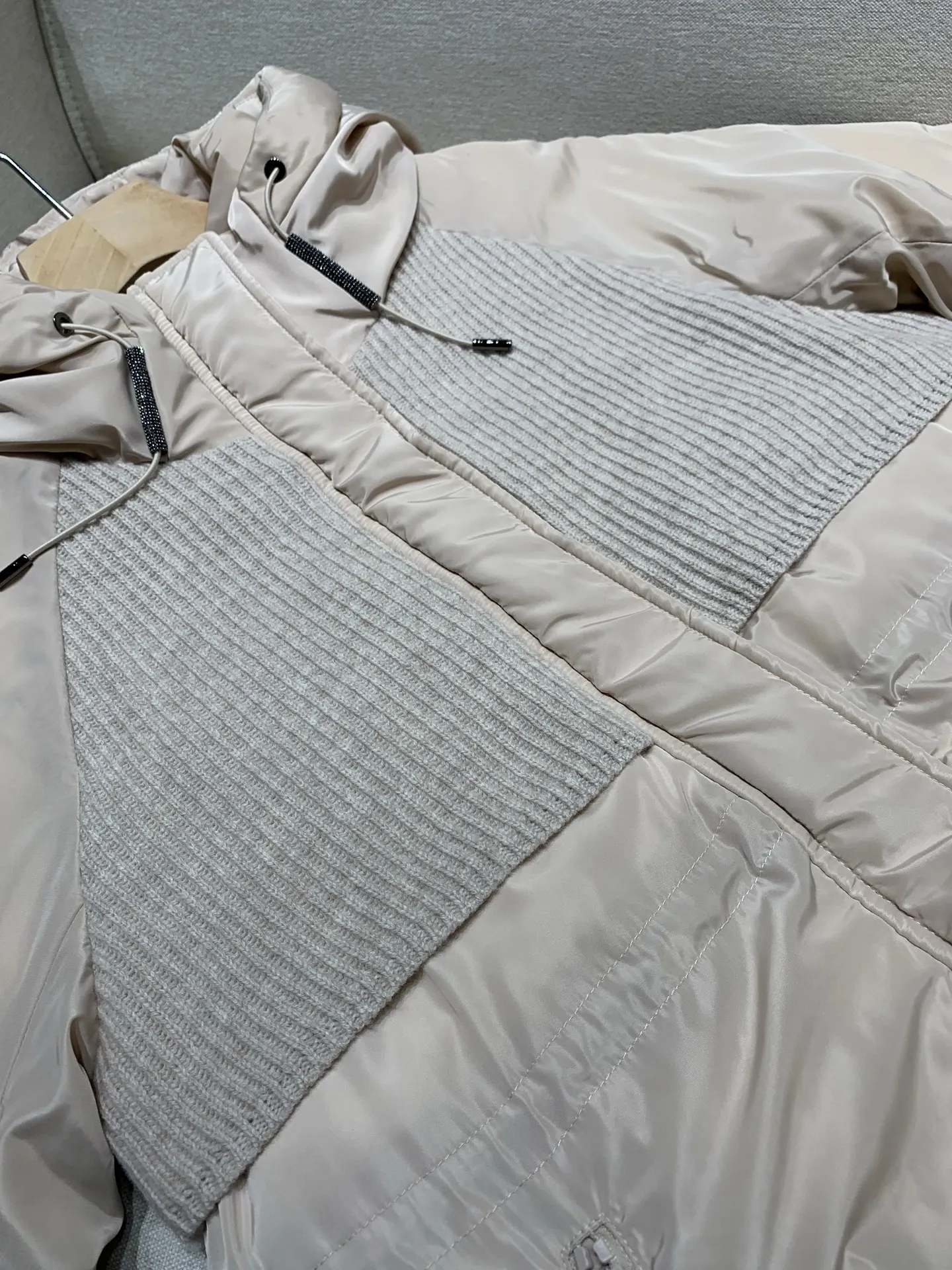 سترة خريف/شتاء متوسطة الطول، بسيطة وأنيقة، بطة بيضاء أسفل، مقنعين، خصر نحيف، ملابس خارجية دافئة للنساء #3