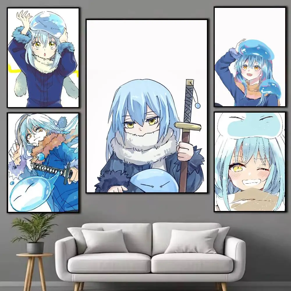 That Time I Got Reincarnated as a Slime Rimuru Tempest Poster Waterproof Wall Art Sticker For Bar  Decor High Quality Print Gift